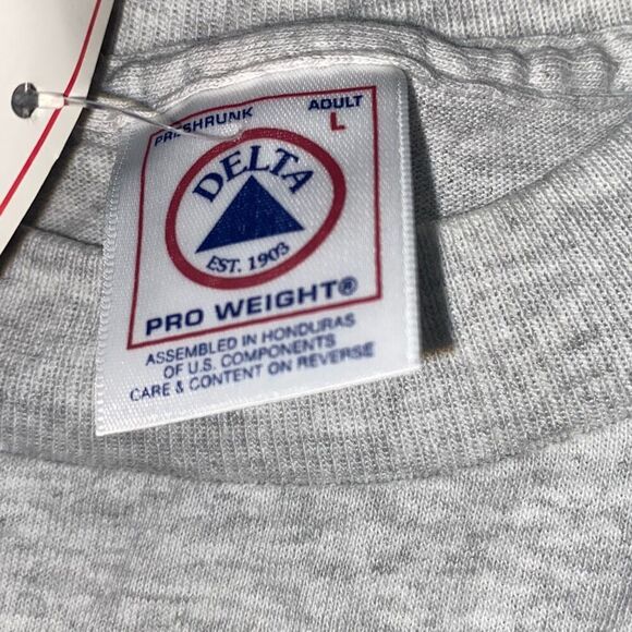 Delta Men's Gray University of Notre Damel Black Bears T-Shirt Size Large NWT - Picture 7 of 8